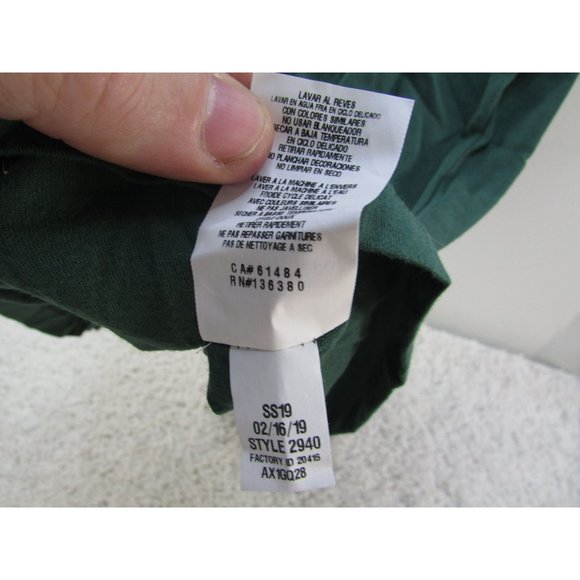 Miami Hurricanes Fanatics Branded Women's Size M Team Logo V-Neck T-Shirt-Green - Picture 6 of 8